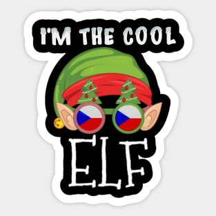 Christmas  I'm The Cool Czech Elf - Gift for Czech From Czech Republic Sticker